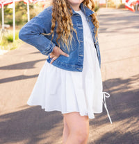 Sadie & Sage - Girl's Gathered Mini Dress