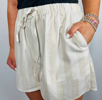 Wishlist - Striped Linen Shorts