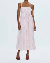 PISTOLA Bianca Dress in red white stripe - women's dress
