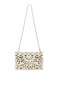 Simkhai - Women's Mccall Laser Cut Leather Clutch Bag