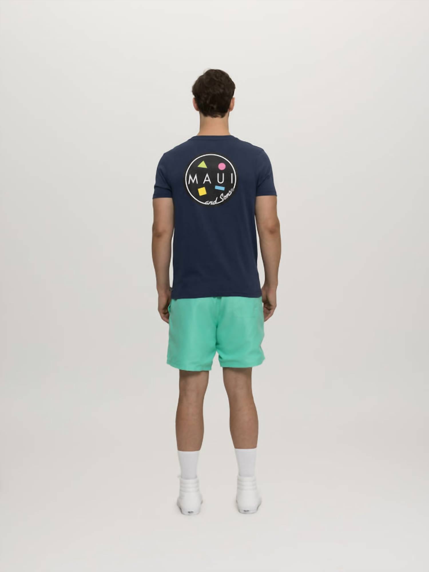 Maui & Sons Men's Party On Pool Shorts in mint - men's swimwear - view 4
