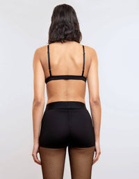 HEROINE SPORT Little Base Sleek Sports Bra in black - women's intimate - alternate view