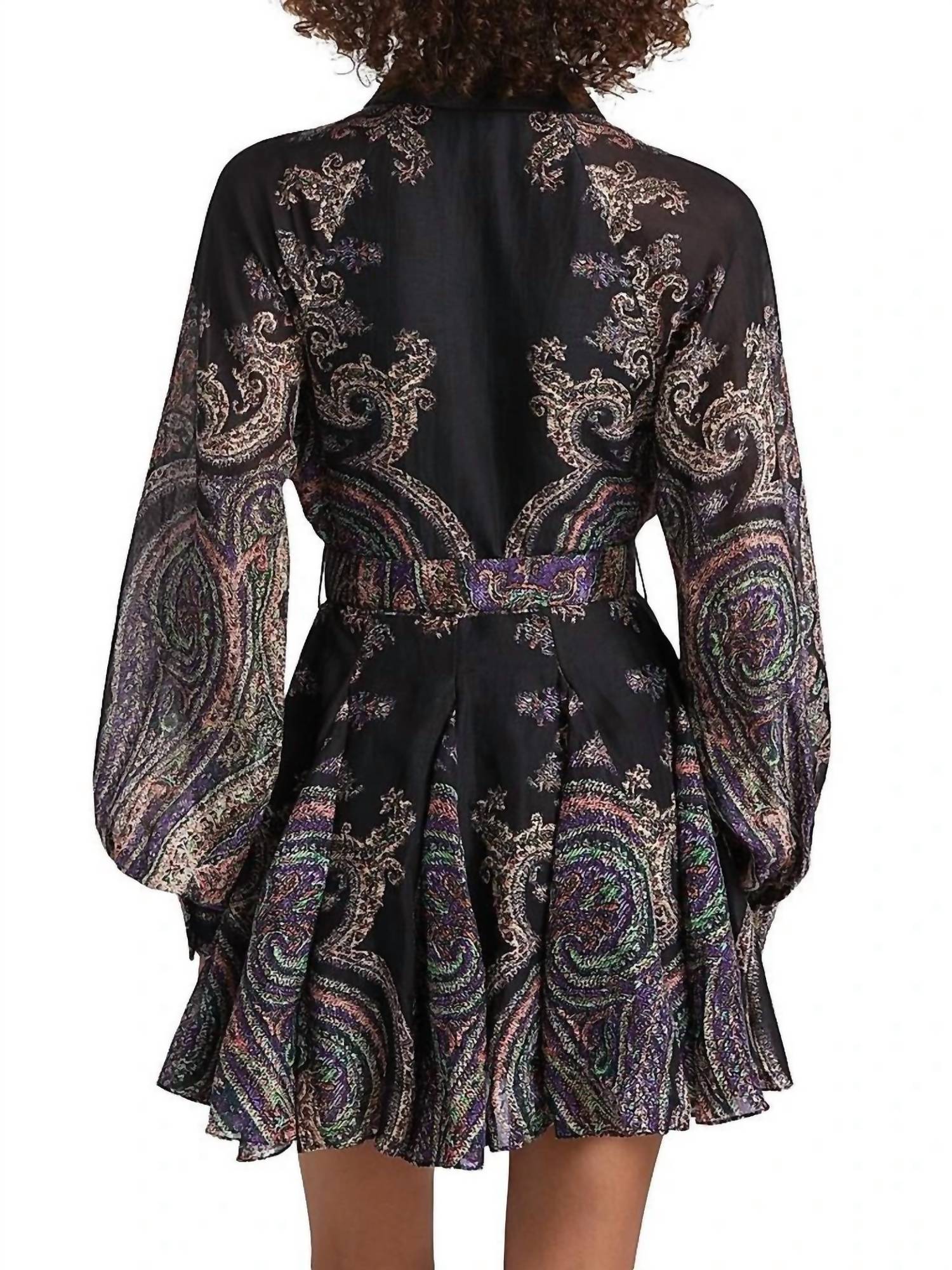 Hemant & Nandita - Omya Paisley Mini Shirtdress