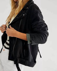 Free People - Rebel Rebel Knit Moto Jacket