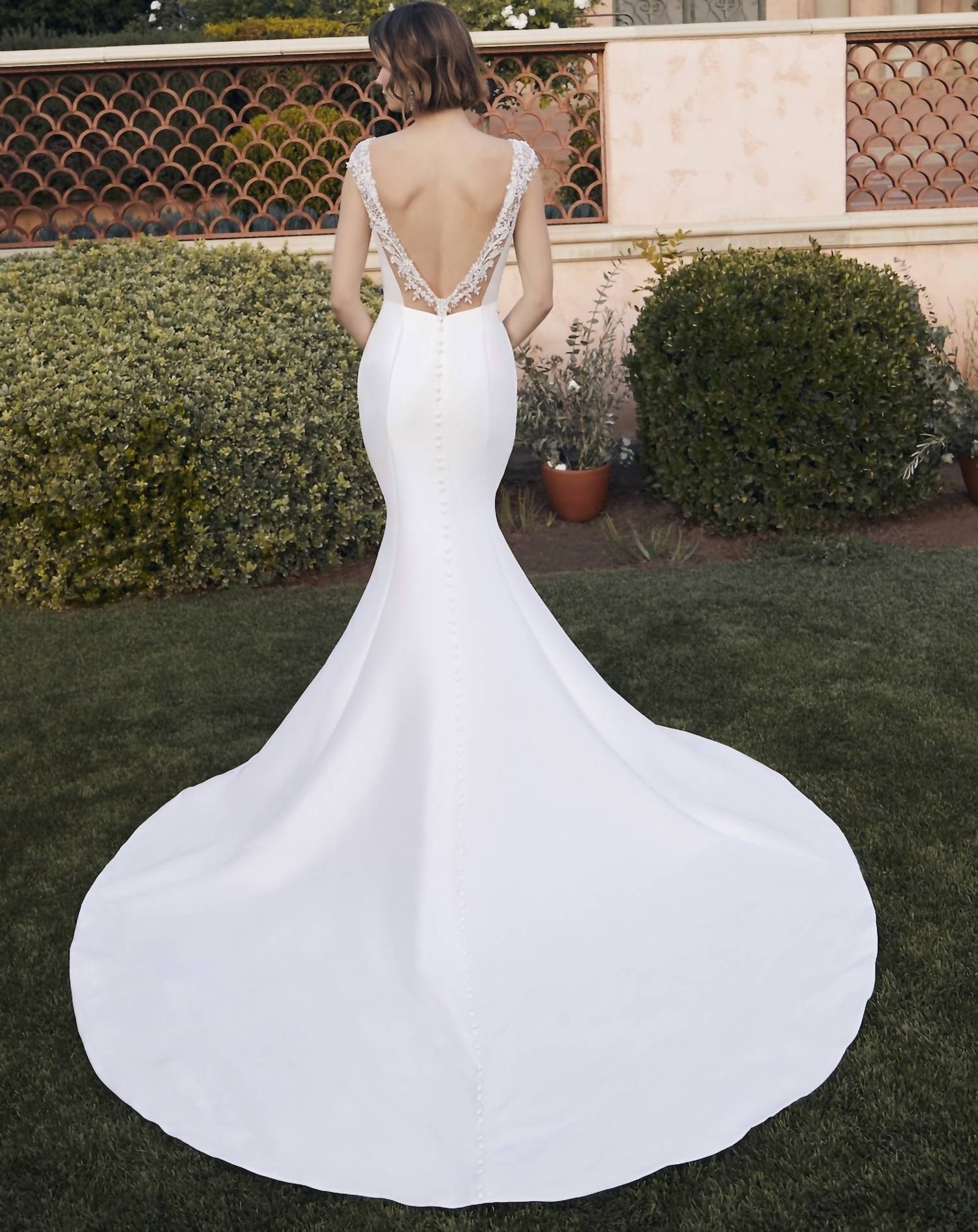 Casablanca - Posey Stretch Mikado Wedding Gown