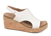 Corkys Footwear Women's Carley Wedge in ivory lizard - women's shoe