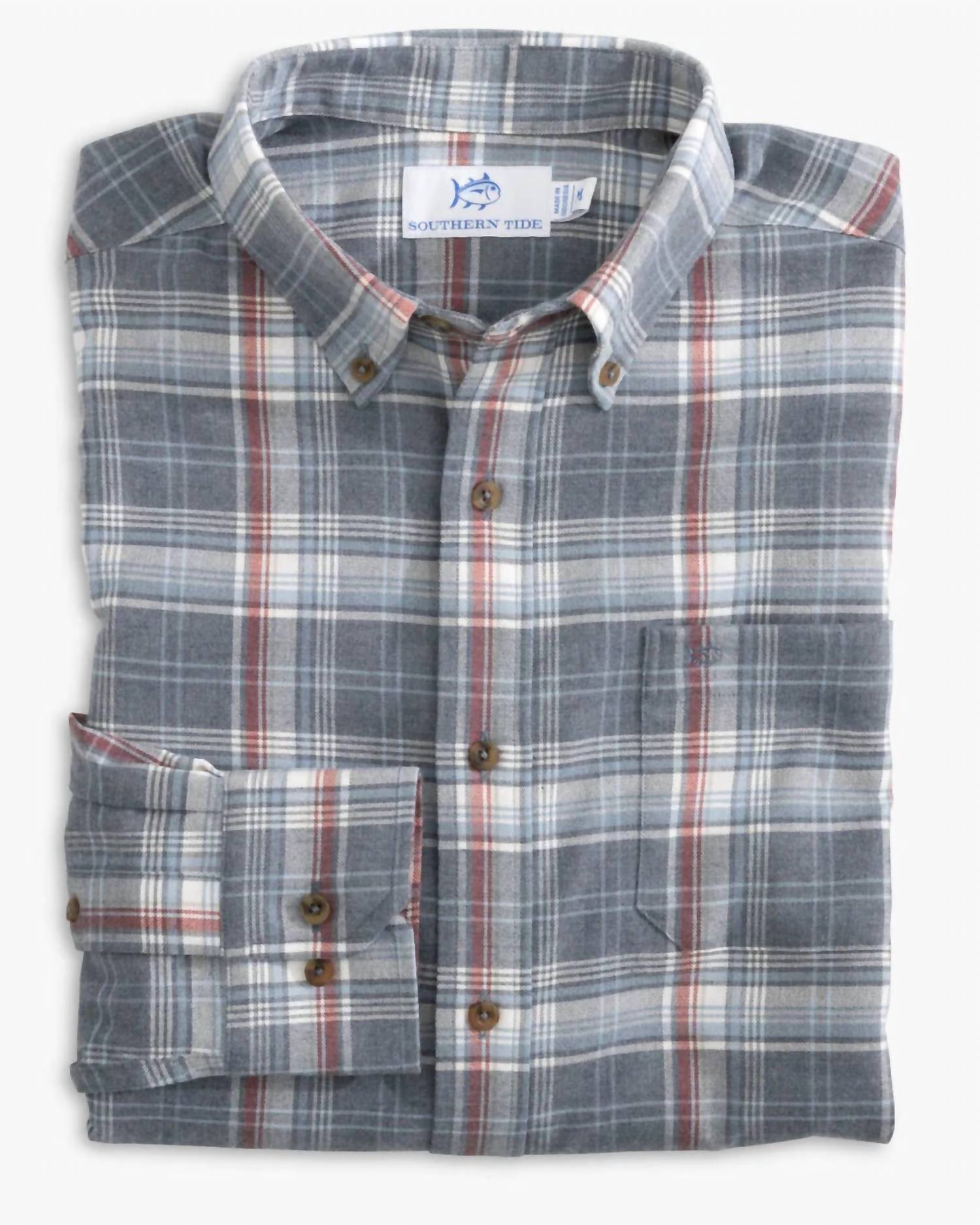 Southern Tide - Flannel Longleaf Plaid