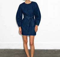 French Connection - Leighton Denim Banana Sleeve Mini Dress