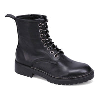 bueno Women's Destiny Combat Boots in black - women's shoe - detail view