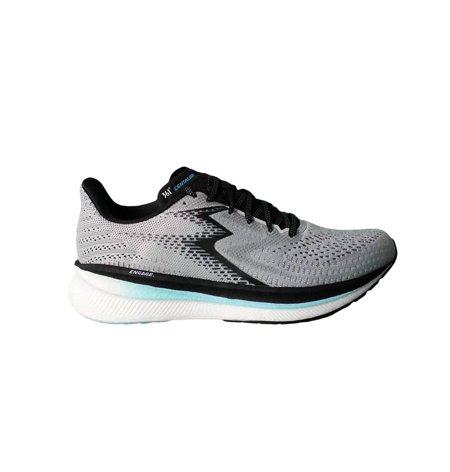 361 Degrees Women's Centauri Running Shoes in oyster mushroom black - women's shoe
