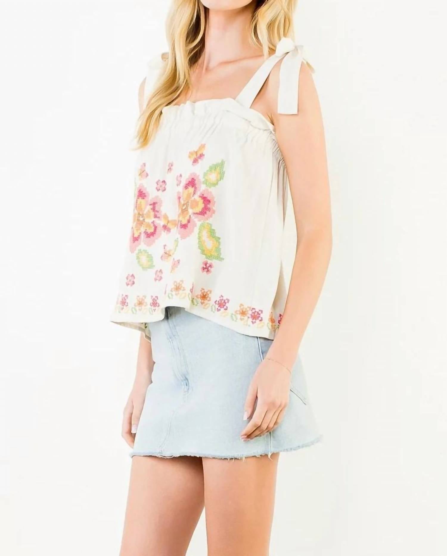 Thml - Flower Ties Tank