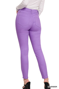 Zenana - High Rise Skinny Denim Pants