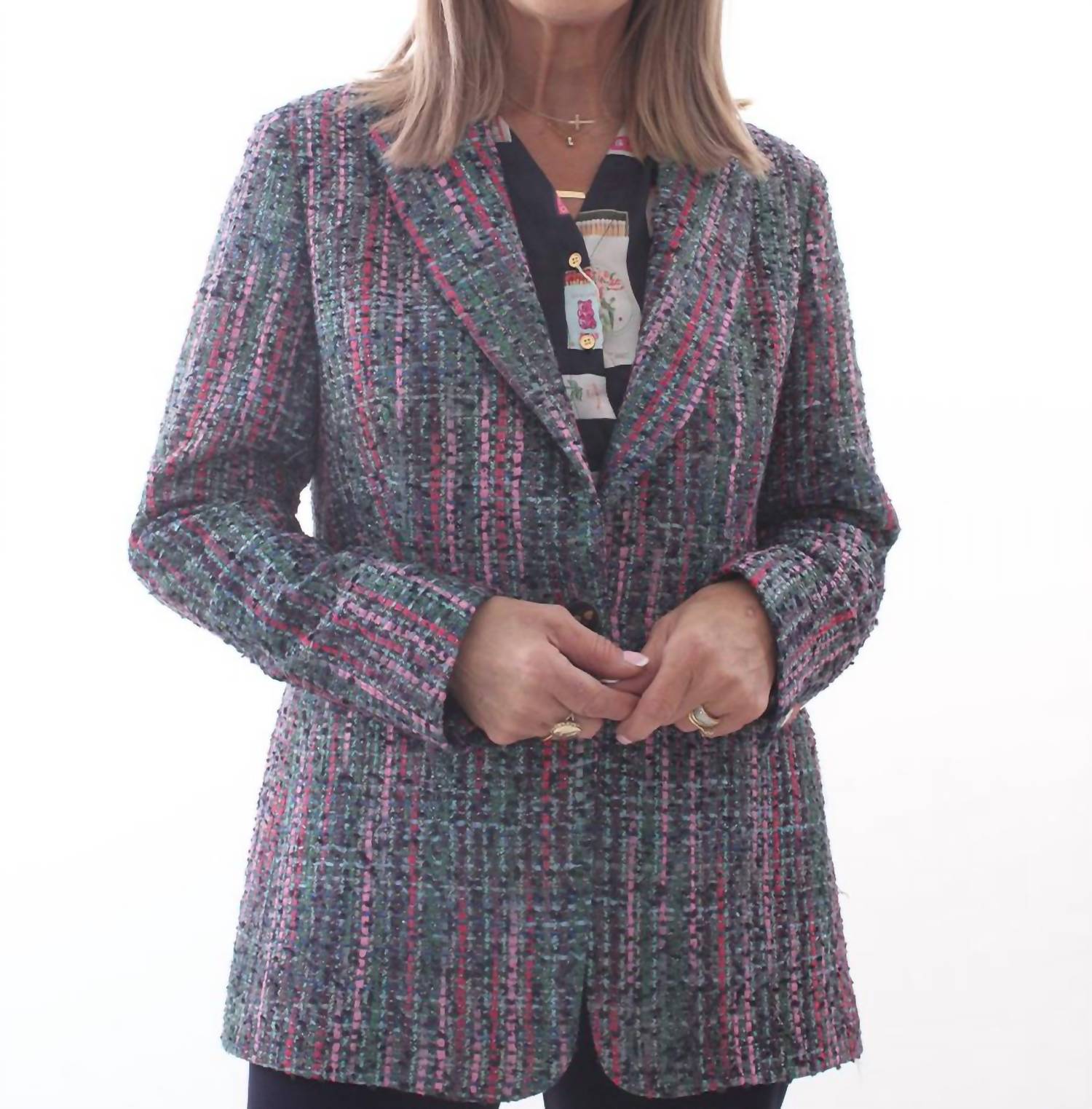 Vilagallo - Button Tweed Blazer