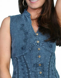 Scully - Peruvian Cotton Sleeveless Blouse