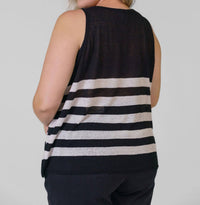 Nic + Zoe - Featherweight Striped Tank Top - Plus