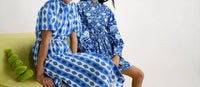 Verandah Stripe Shirt Dress in blue white stripe - women's dress - alternate view