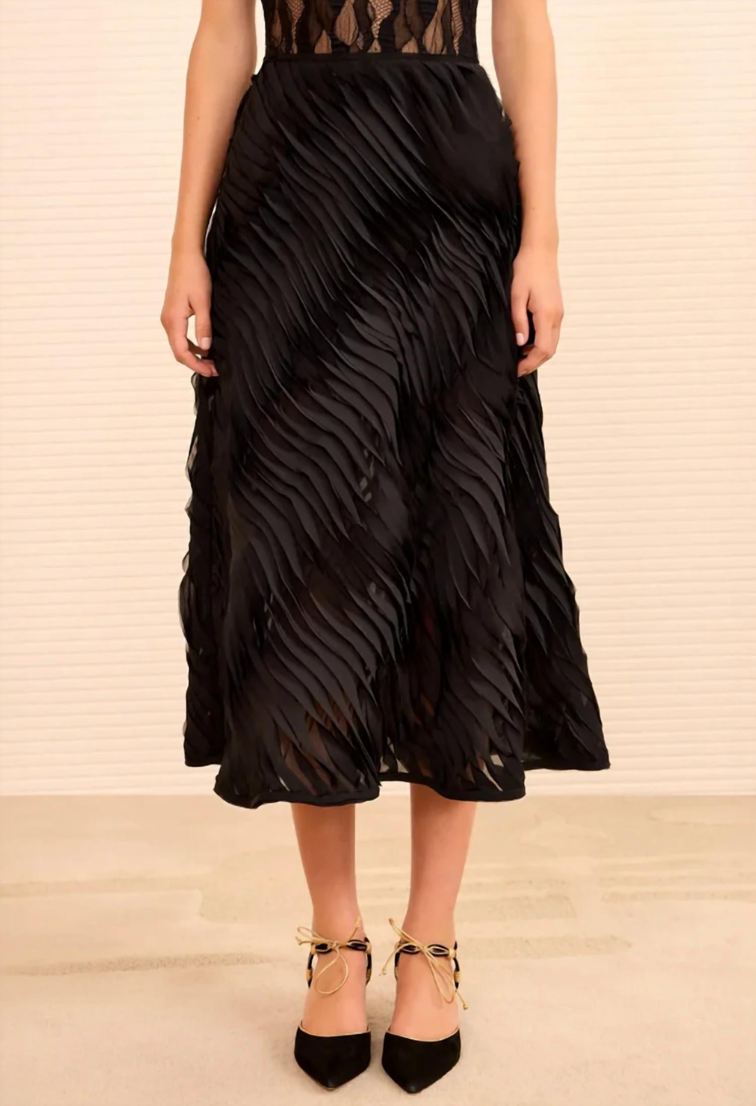 Ulla Johnson - Amiko Chiffon Embroidered Midi Skirt