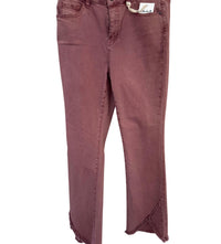 CHARLIE B Women's Fringed Ankle Pant in woodrose - women's pants