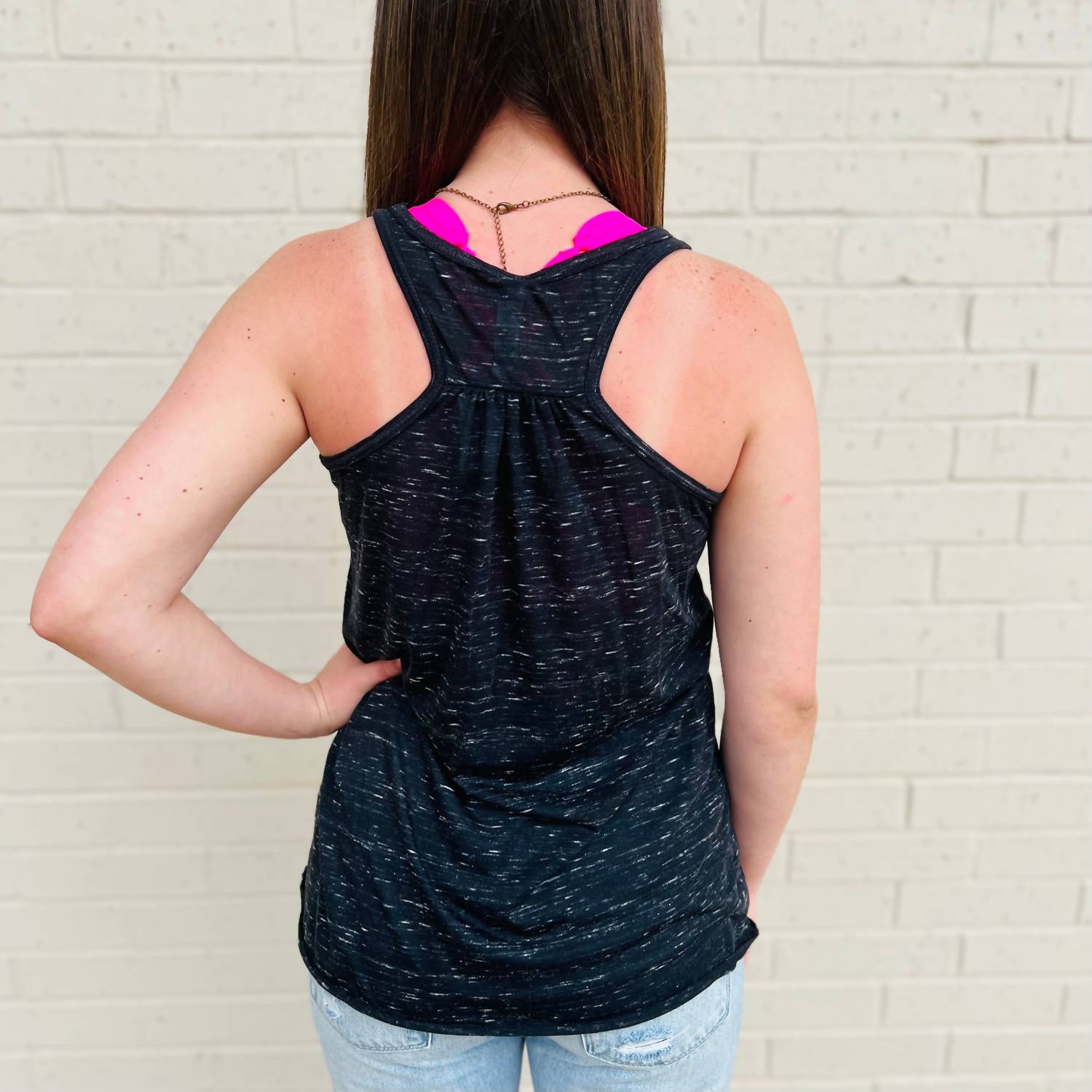 Sweet Texas Treasures - Rita Serape Flag Racerback Tank Top