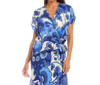 Karen Kane - Blouson Wrap Tie Top
