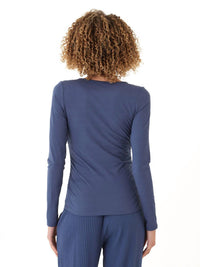 Threads 4 Thought - Lucia Luxe Jersey Ruched Long Sleeve Tee