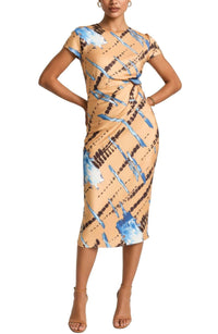 Area Stars - Women's Avery Print Draped Dress