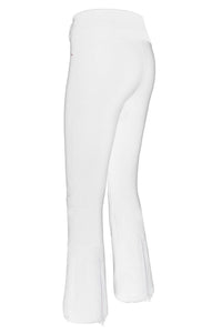 Fera Women's Tyra Stretch Snow Pants in white - women's pants - detail view