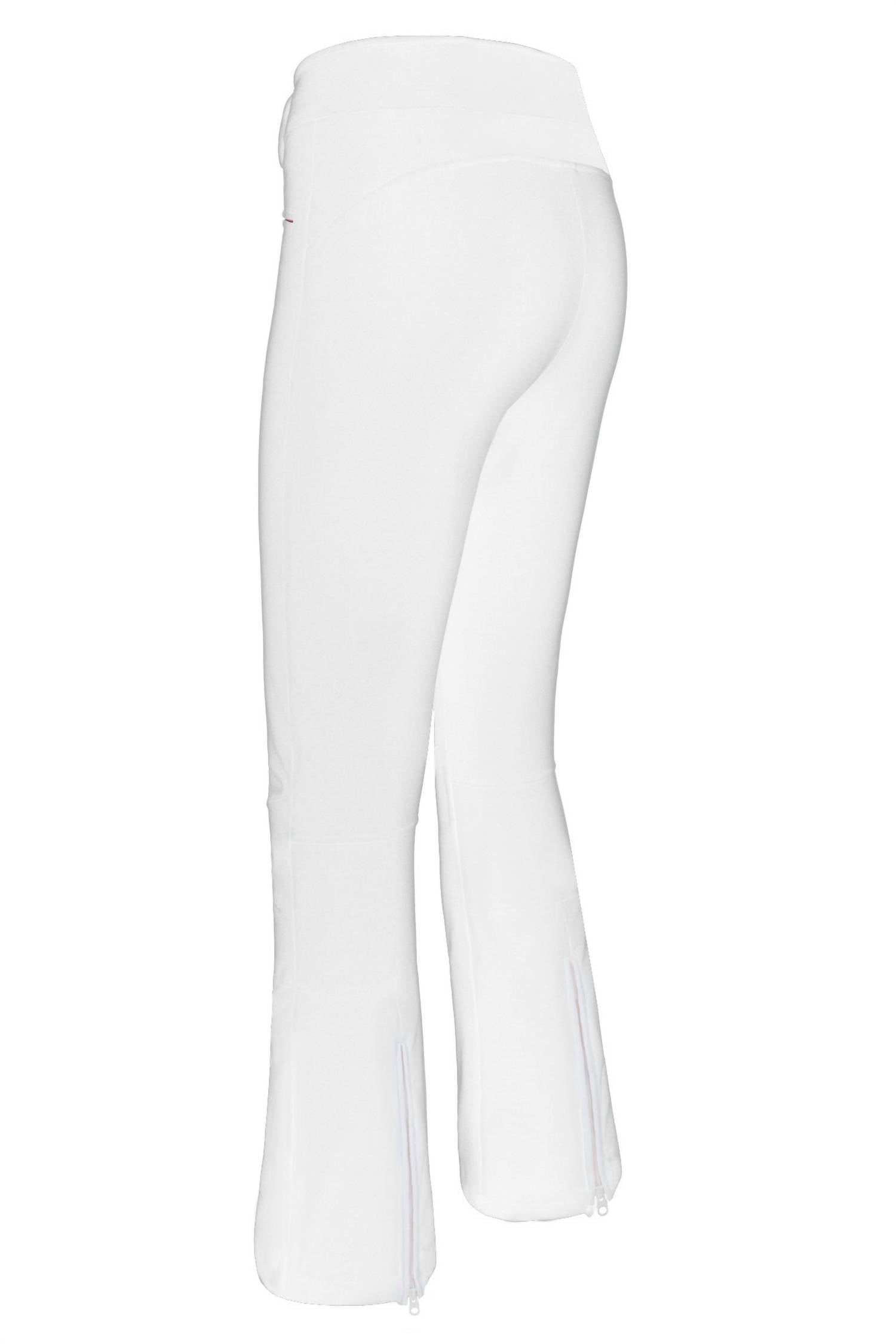 Fera Women's Tyra Stretch Snow Pants in white - women's pants - detail view