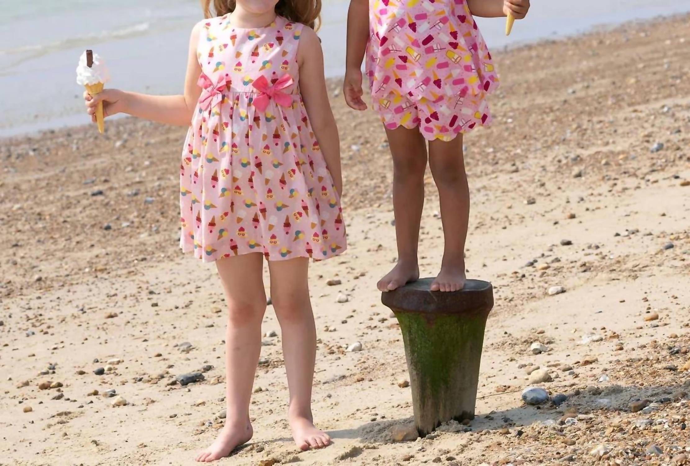 Rachel Riley - Girls Ice Cream Scalloped Short Set