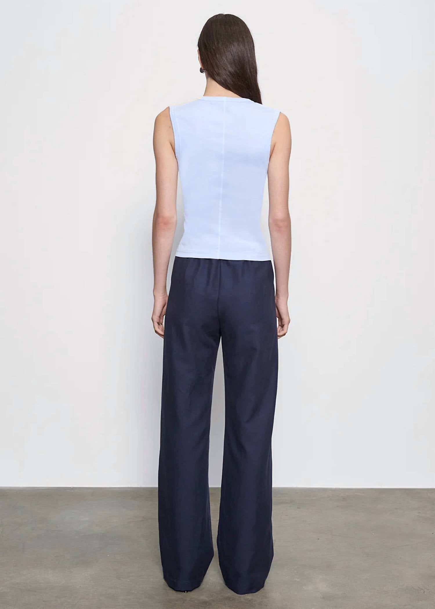 Enza Costa - Supima Cotton Sleeveless V-neck Top