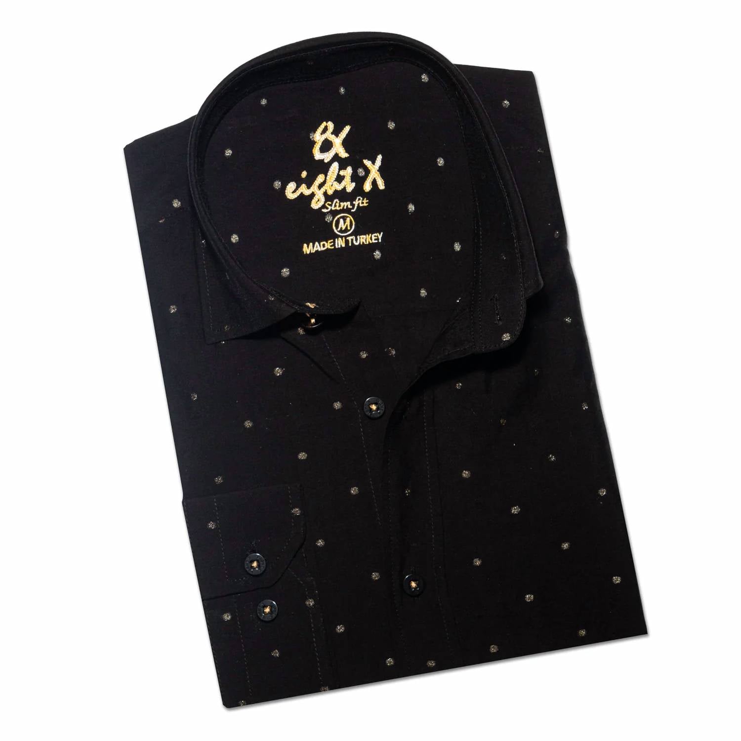 Eight X - Gold Sparkle Button Down Shirt
