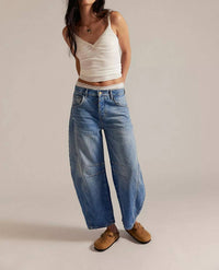Free People - Good Luck Mid-Rise Barrel Jeans