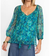 Johnny Was - Raquel Silk Peasant Blouse
