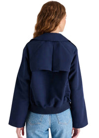STEVE MADDEN Marvis Chic Jacket in navy - women's jacket - detail view