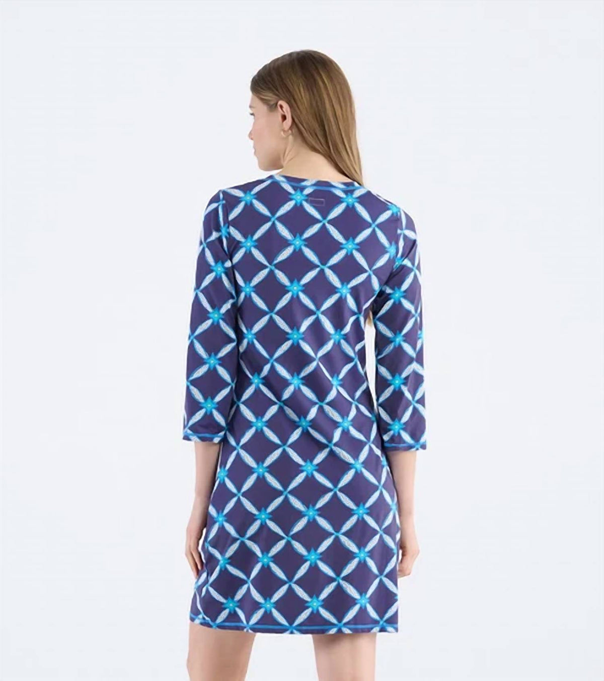 Hatley - Diamond Ikat Notch Neck Dress