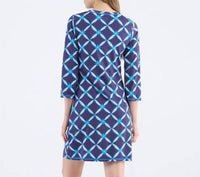 Hatley - Diamond Ikat Notch Neck Dress