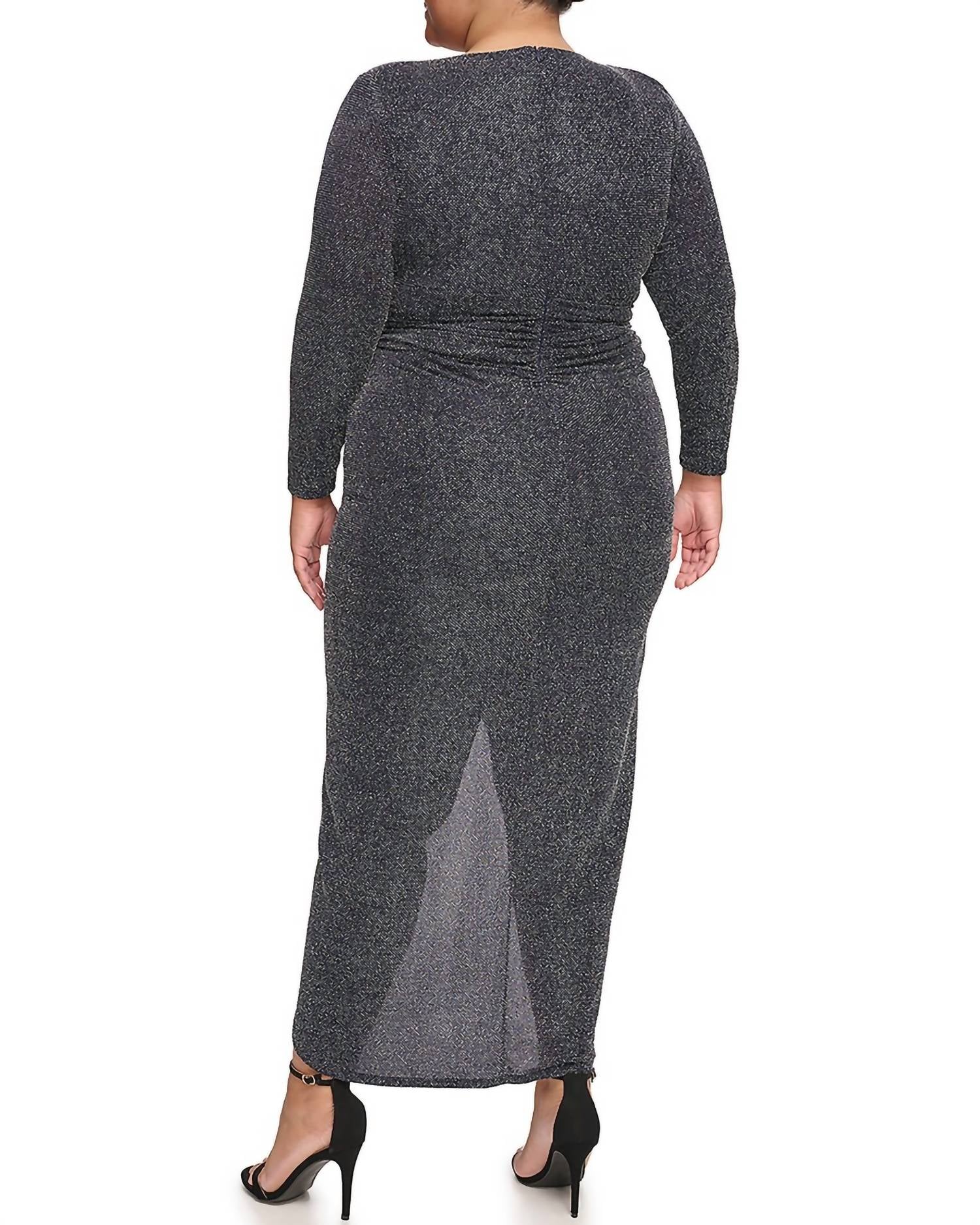 Vince Camuto - Metallic Long Sleeve Dress