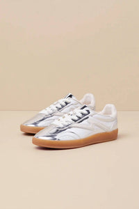 STEVE MADDEN Women's Giia Tennis Sneakers in silver - women's sneaker - alternate view