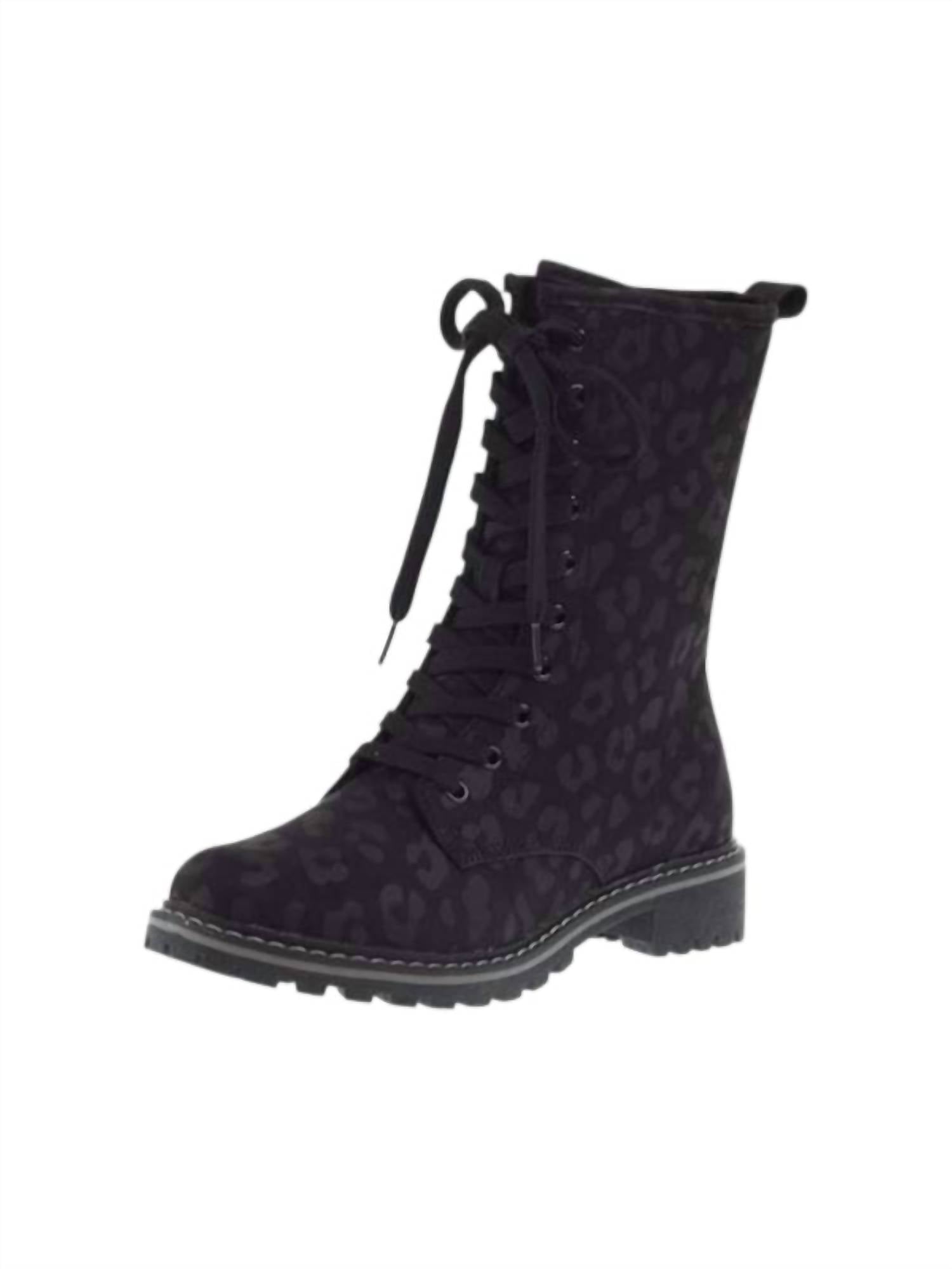Boutique By Corkys Women's Fomo Boot in black leopard - women's shoe