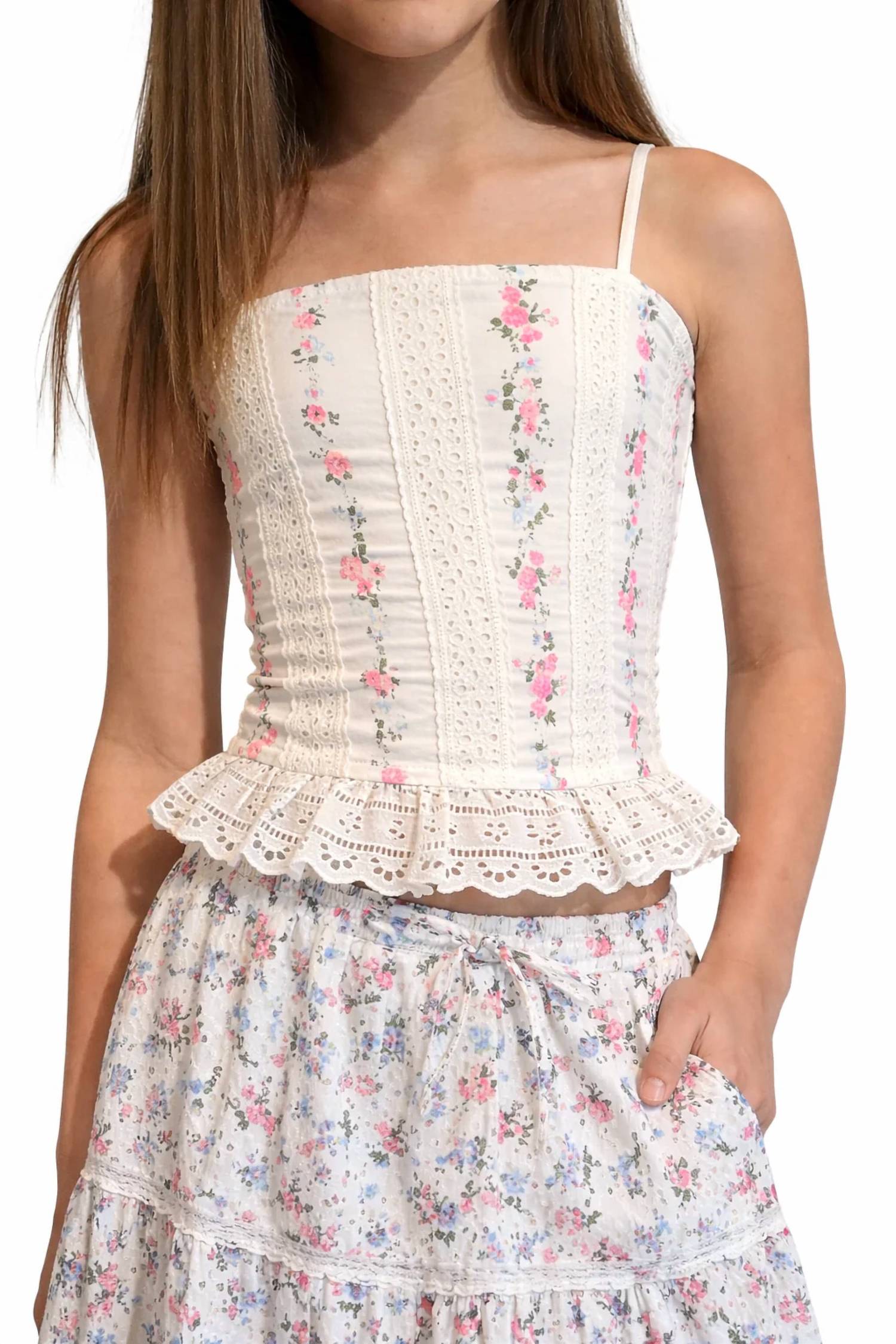Flowers By Zoe - Girls Harper Floral Top