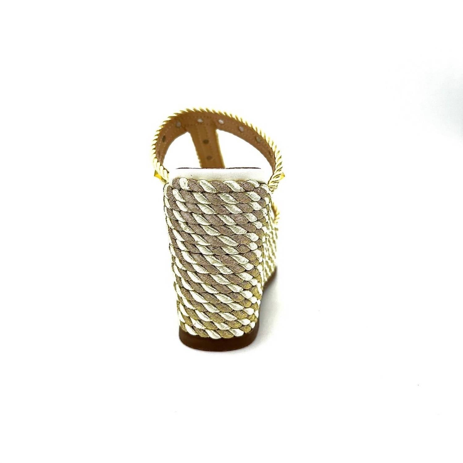 Exe Women's Valeria Wedge Sandal in gold white - women's sandal - view 5