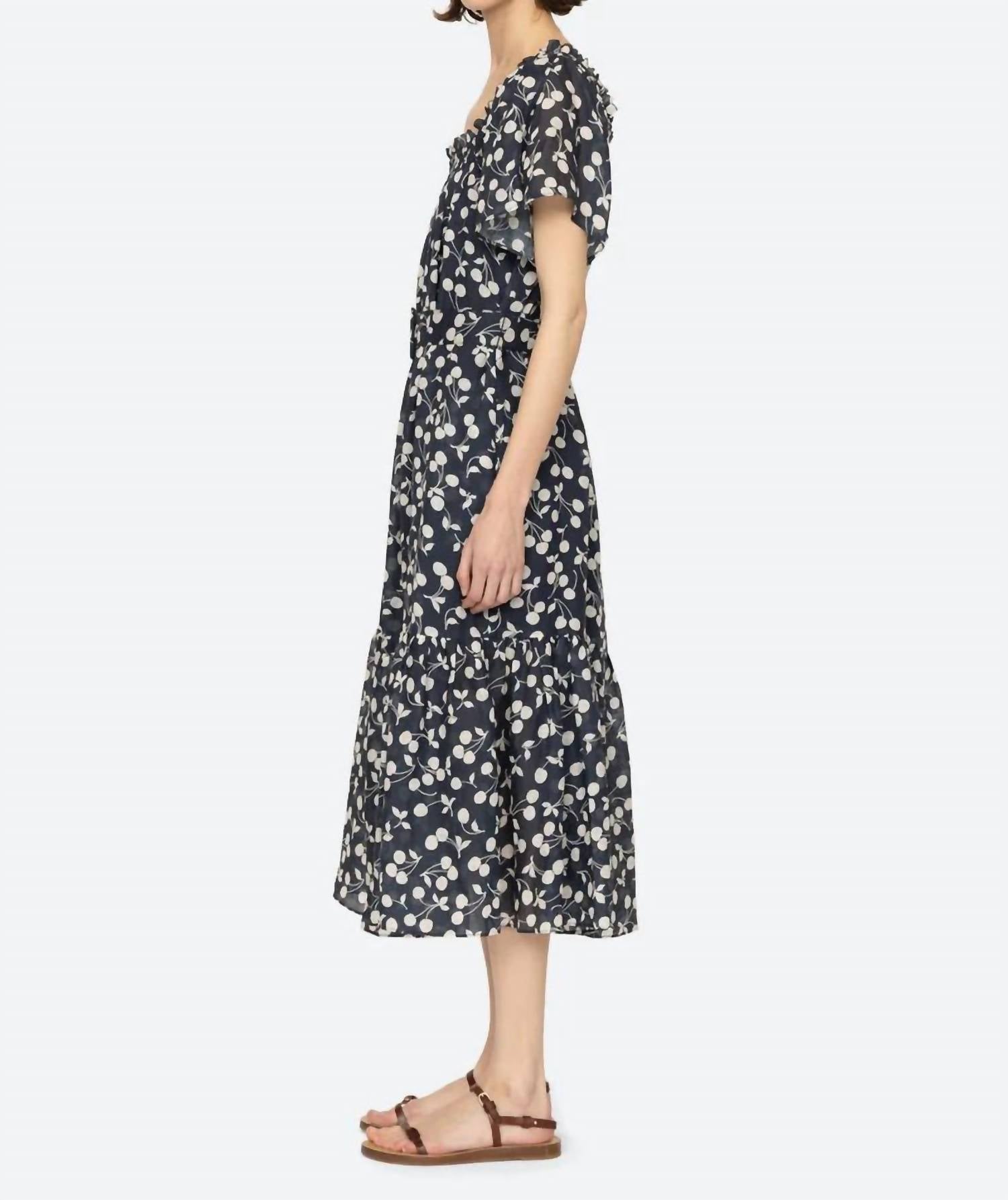 Sea - Short Sleeve Midi Dress