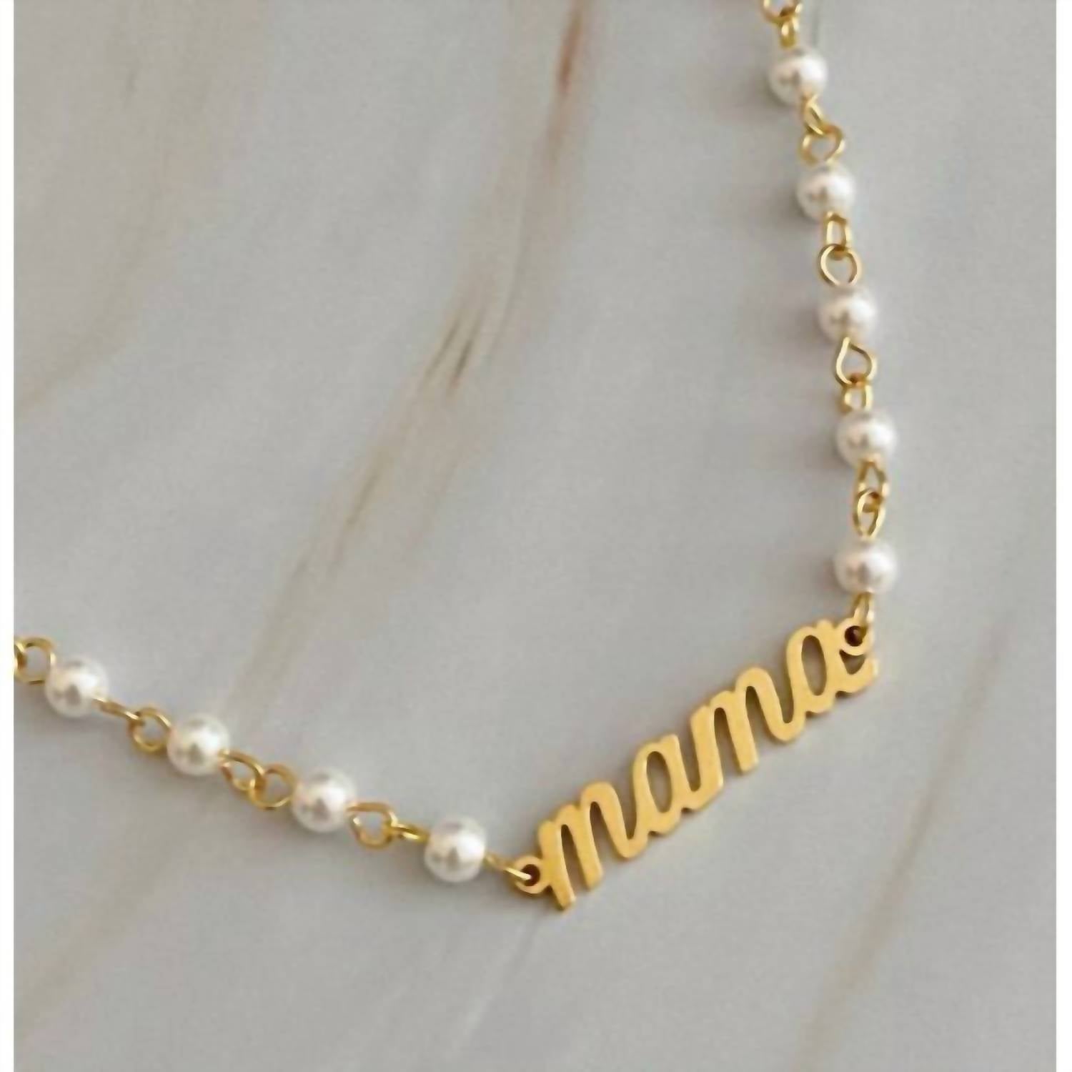 Ellison+Young - Women's Mama Pearl Charm Necklace