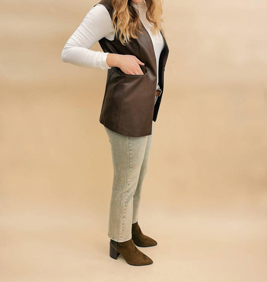 Papillon - Ruby Pleather Vest