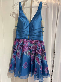 Ellie Wilde - Printed Chiffon Mini Dress