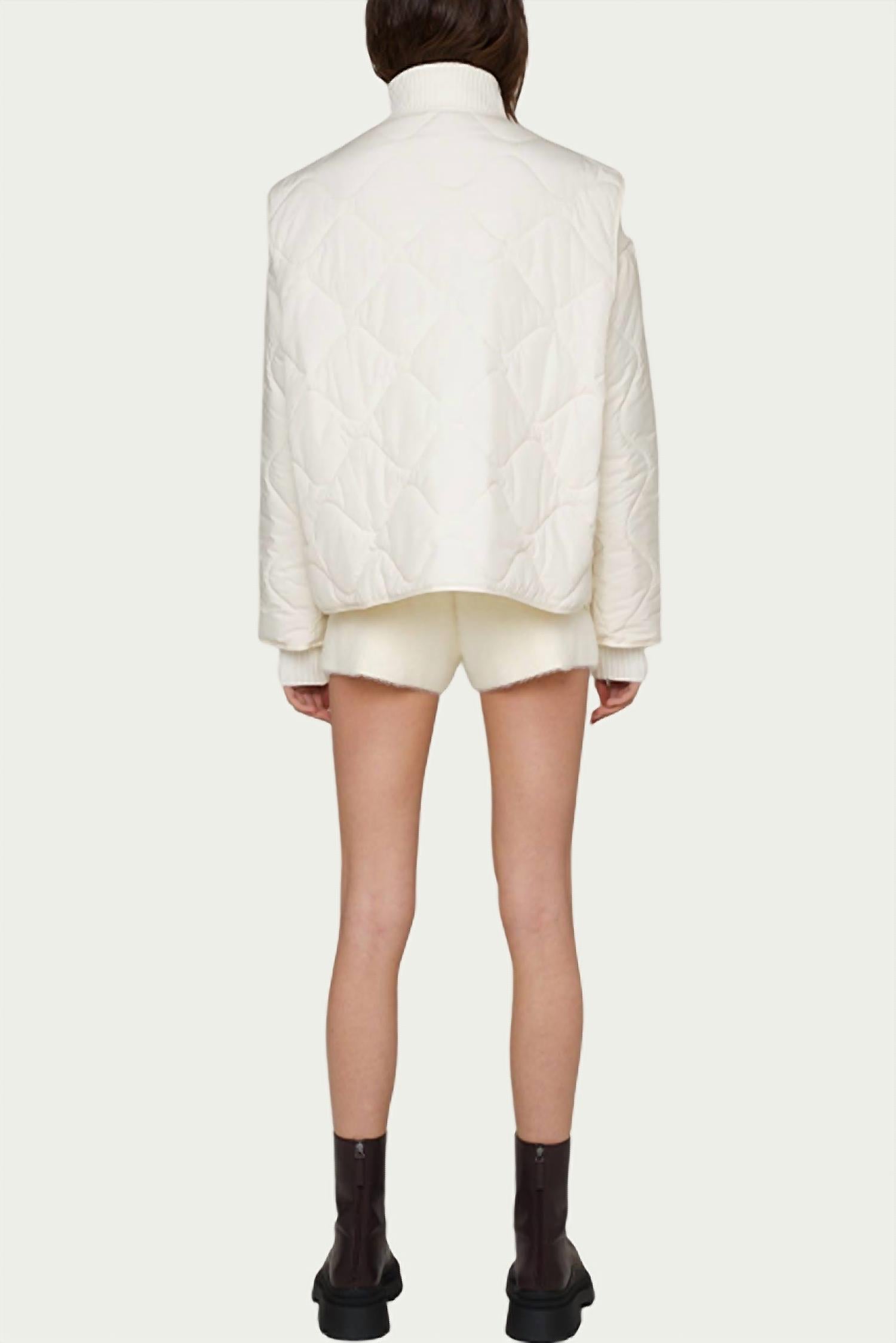 ASH QUILTED PADDED REMOVABLE SHELL JACKET