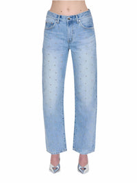 Pistola - Lexi Studded Bowed Straight Jeans