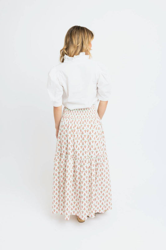 Karlie - Petite Blossoms Smock Maxi Skirt