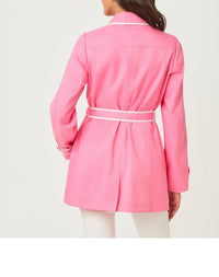 Lilly Pulitzer Dianne Long Sleeve Jacket in confetti pink - women's jacket - detail view