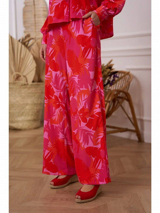Choklate Paris - Palm Springs Print Palazzo Pants
